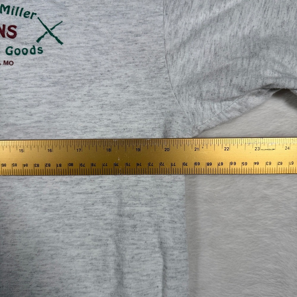 Vintage James Miller Guns Sporting Goods T Shirt Large Mens Graphic Duck Tee - Picture 5 of 7